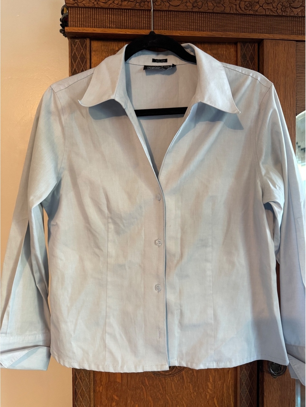Jones New York light blue button-up shirt size S